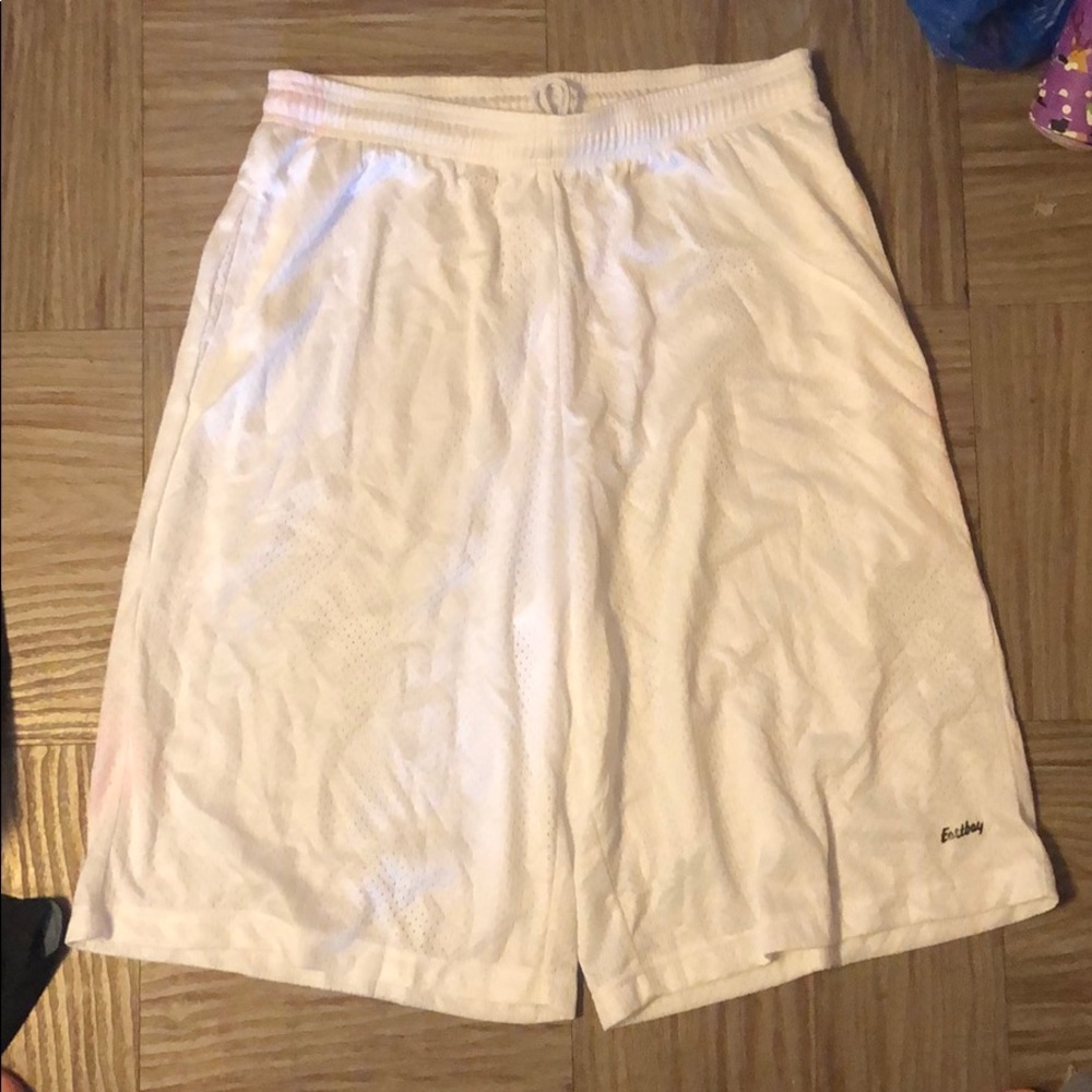 White shorts.